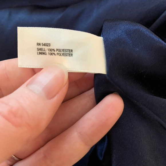 GAP Floral Print Sleeveless V-Neck Knee-Length Dress Navy Blue - Size 10 - Picture 5 of 5